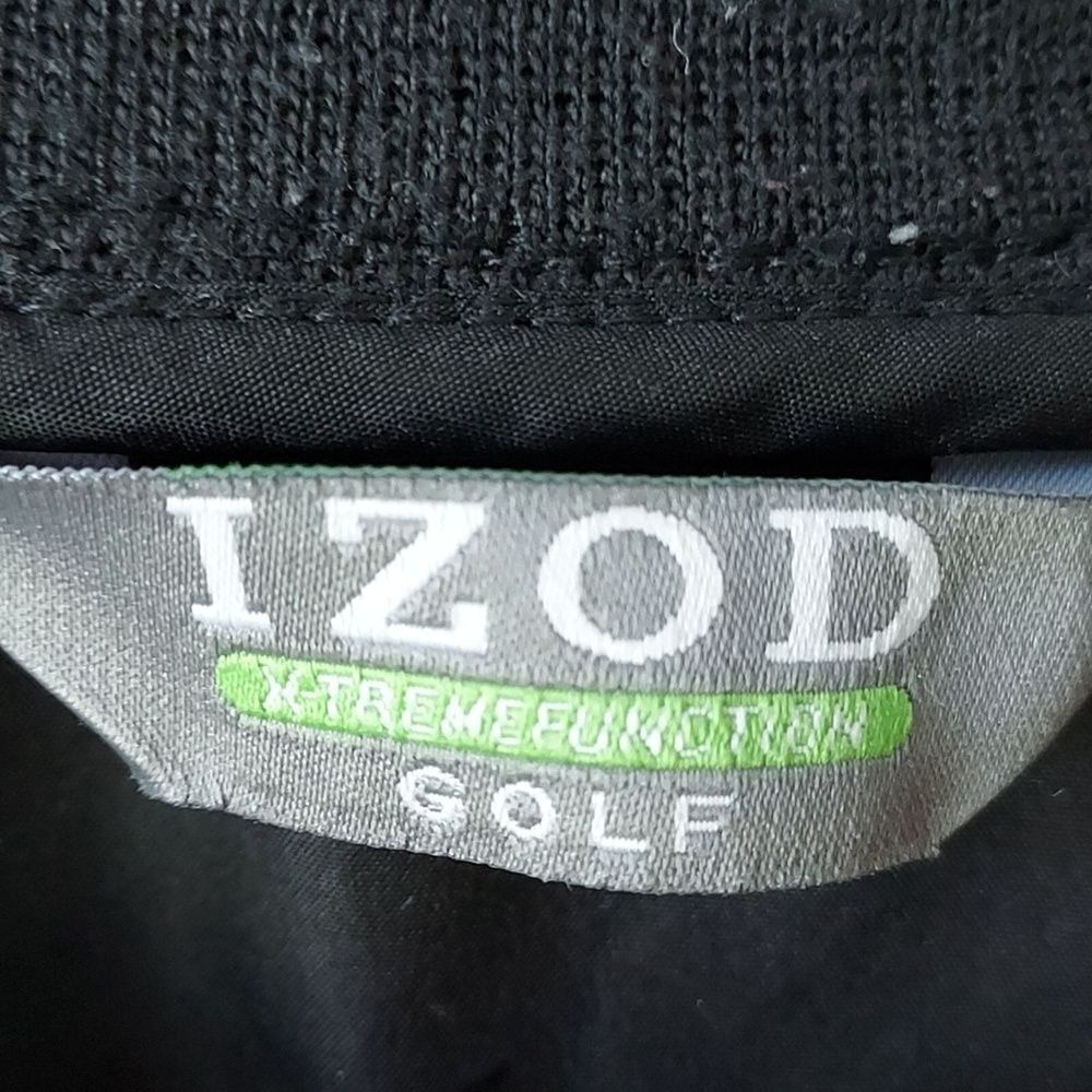 Izod Golf‎  Men's Large XTreme Function Black V Neck Pullover Windbreaker - Picture 3 of 10